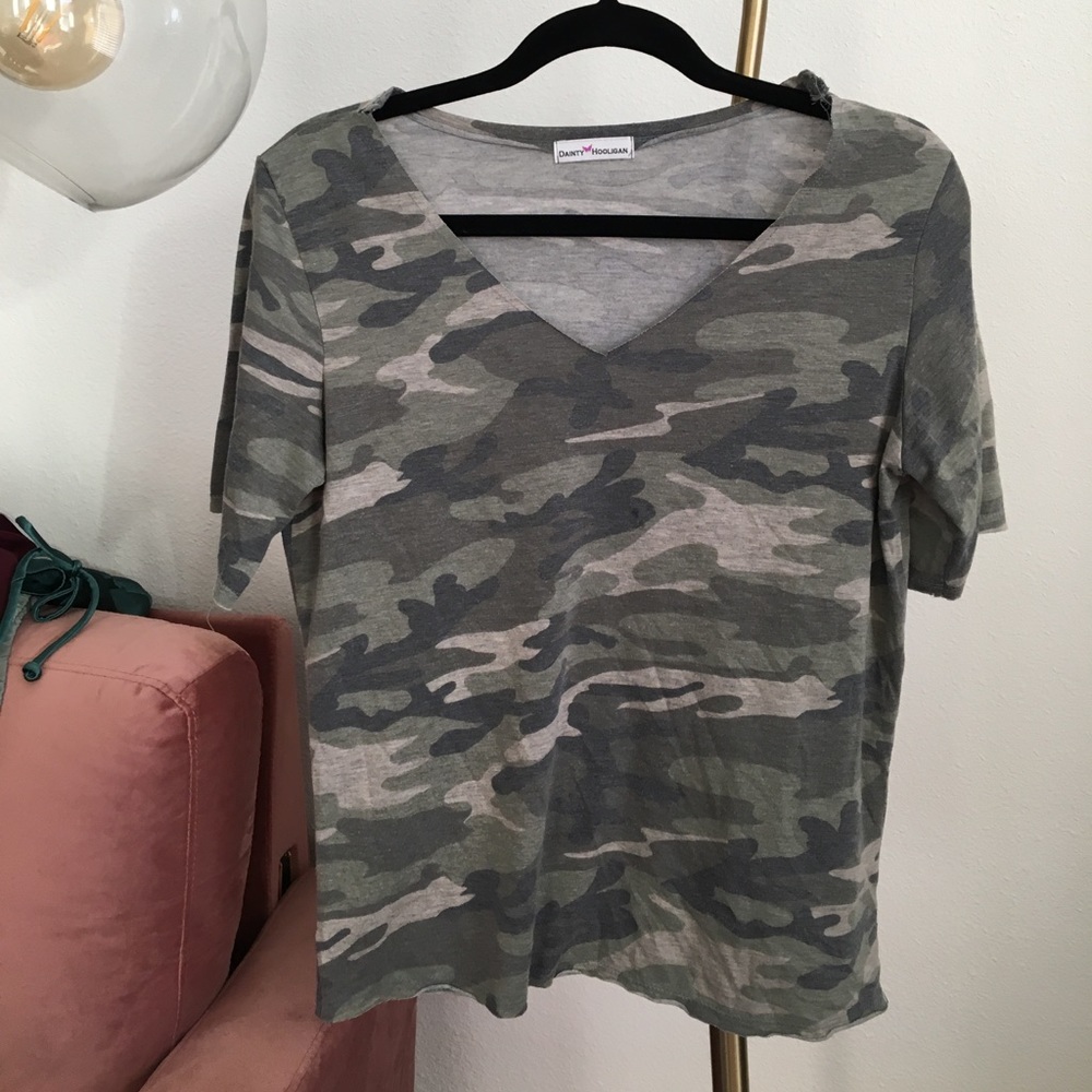Camo Print T-shirt